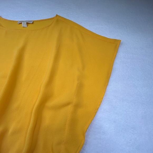 MICHAEL Michael Kors Women's Yellow Dolman Sleeve Top with a cinched waist Large - Picture 6 of 12